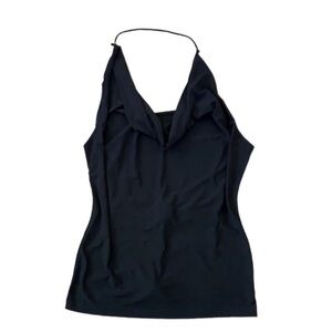 Y2K Chic Black Halter Top